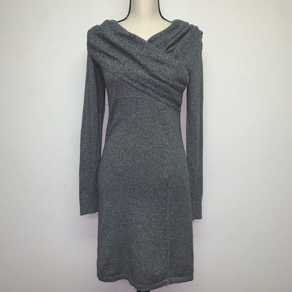 Athleta Sochi Sweater Dress, Dark Gray, Size Small - Picture 2 of 9